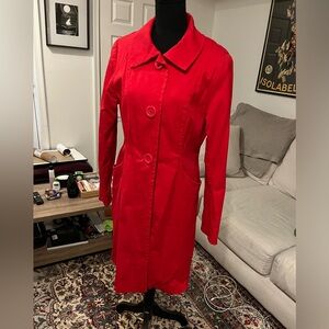 H&M Red 3/4 length Jacket Size 12